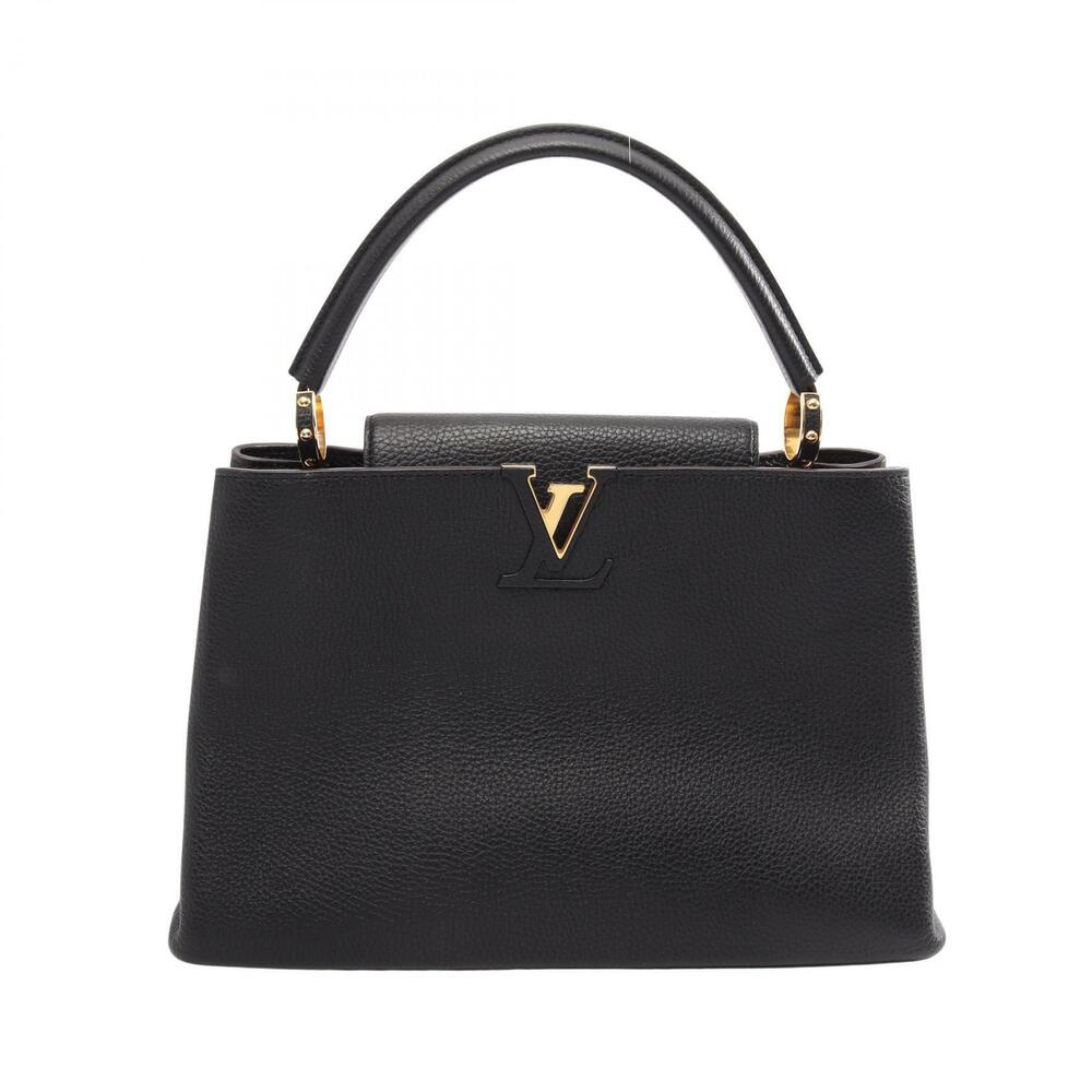 Louis Vuitton Capucines Parnassa Top Handle Bag Leather Noir Black
